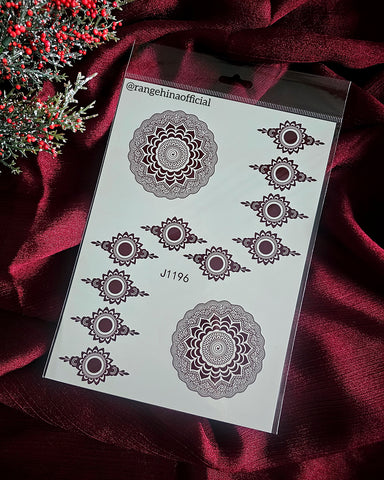 Temporary Henna tattoo – J1196