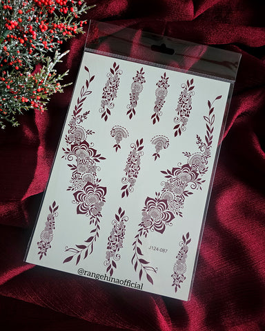 Temporary Henna tattoo – J124-087