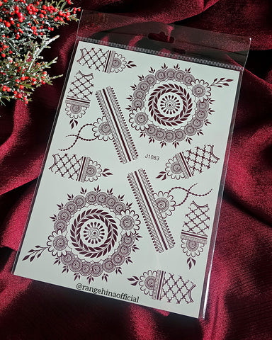 Temporary Henna tattoo –  J1083