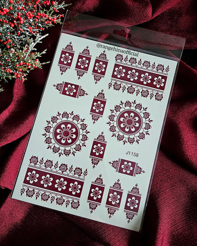 Temporary Henna tattoo –  J1158
