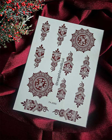 Temporary Henna tattoo – FA-206S - Rang e Hina