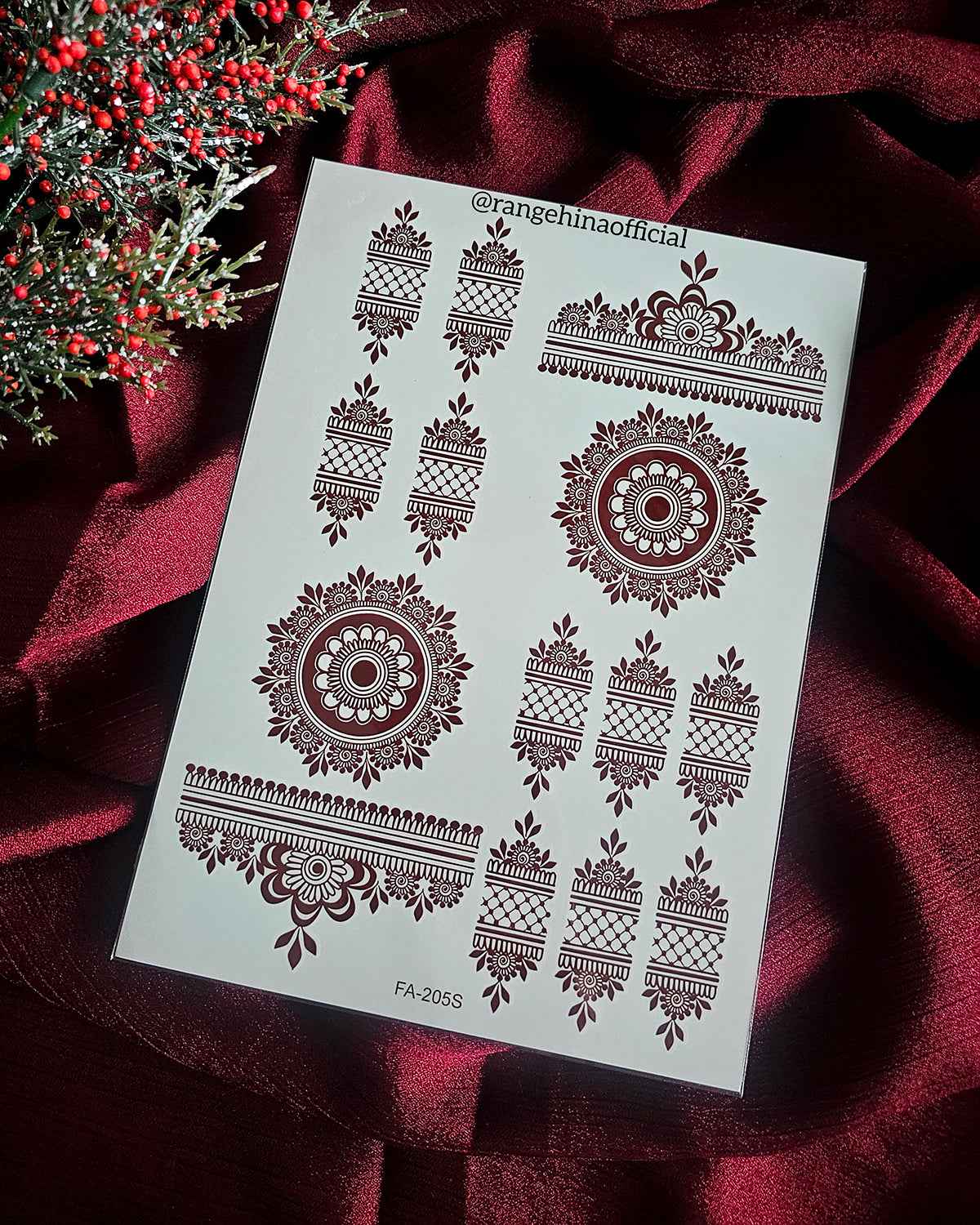 Temporary Henna tattoo – FA-205S - Rang e Hina