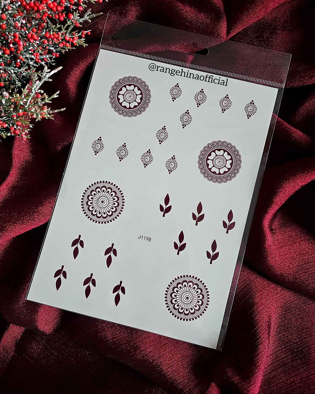 Temporary Henna tattoo – J1198 - Rang e Hina