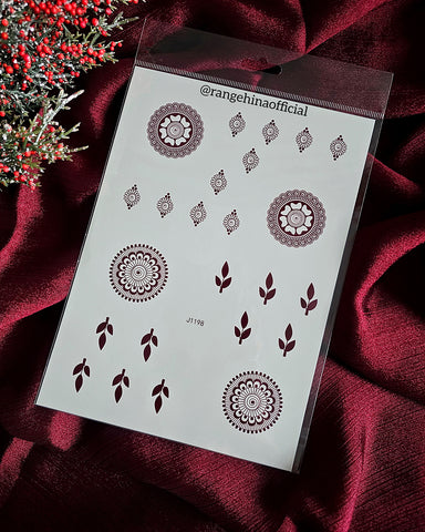 Temporary Henna tattoo – J1198
