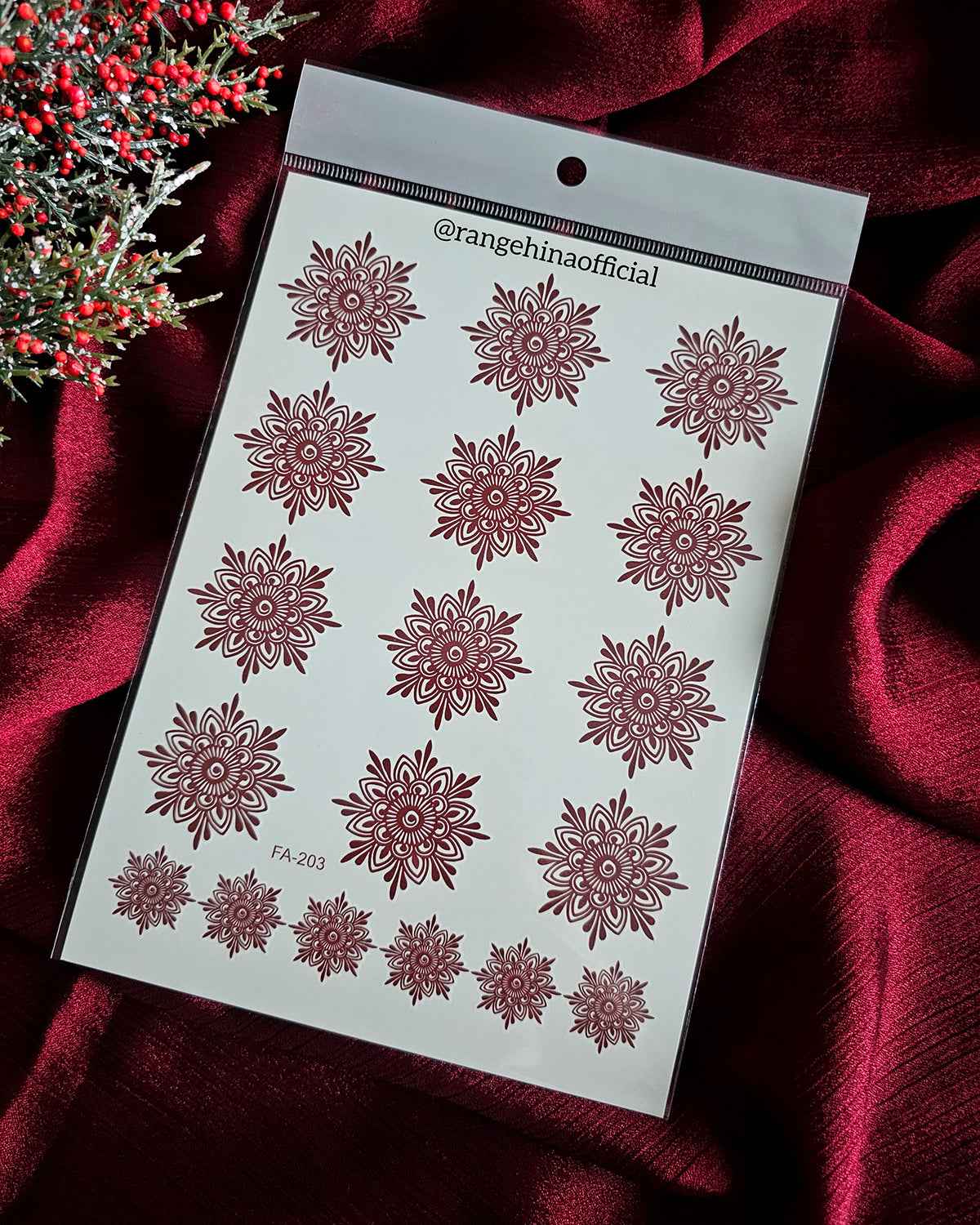 Temporary Henna tattoo – FA-203 - Rang e Hina