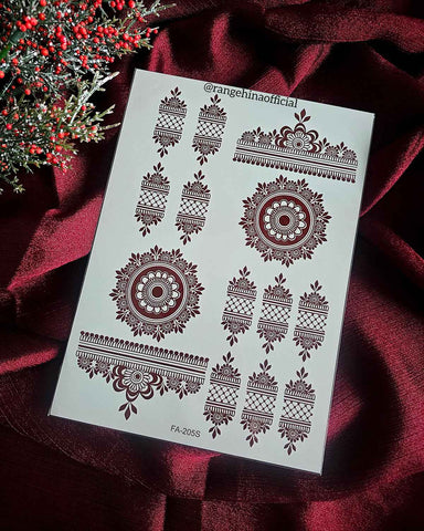 Temporary Henna tattoo – FA-205S - Rang e Hina