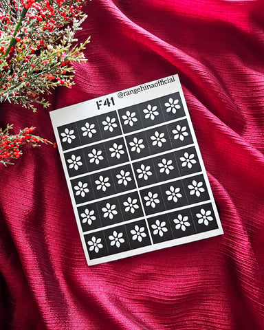 Reusable Henna Stencil – F41