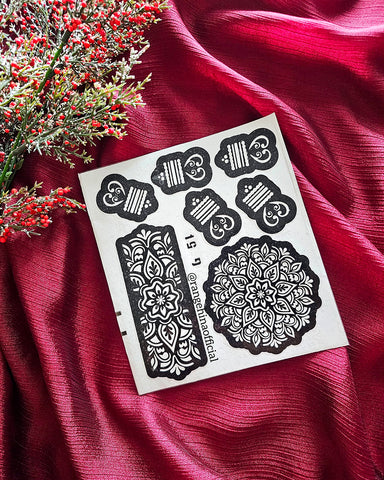Reusable Henna Stencil – GT54