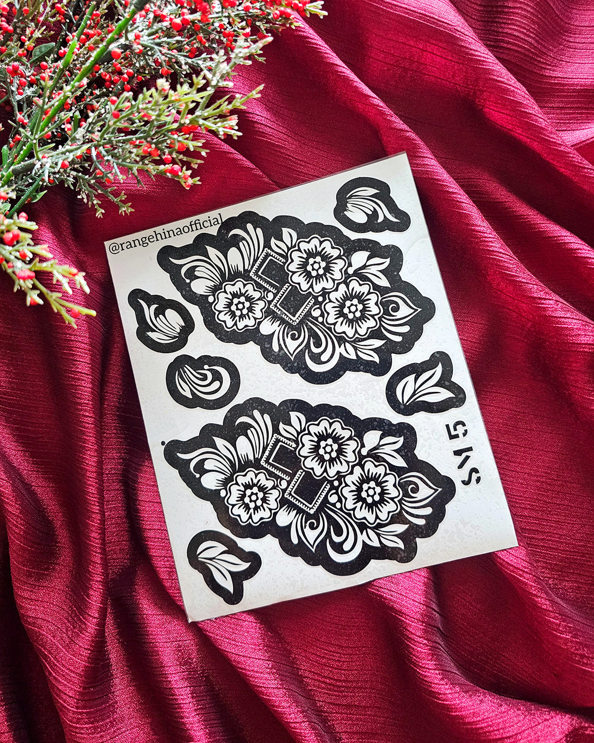 Reusable Henna Stencil – SM15