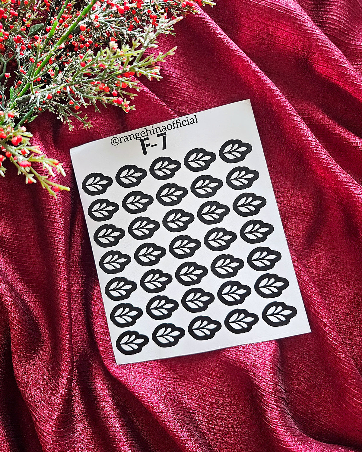 Reusable Henna Stencil – F7 - Rang e Hina