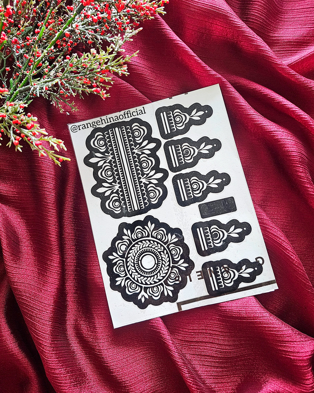 Reusable Henna Stencil – GT40