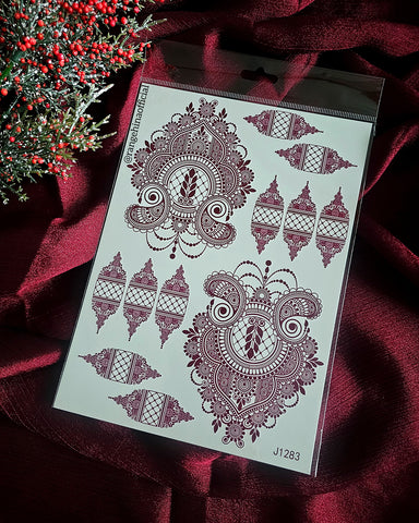 Temporary Henna tattoo – J1283