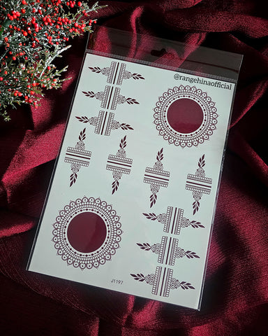 Temporary Henna tattoo – J1197