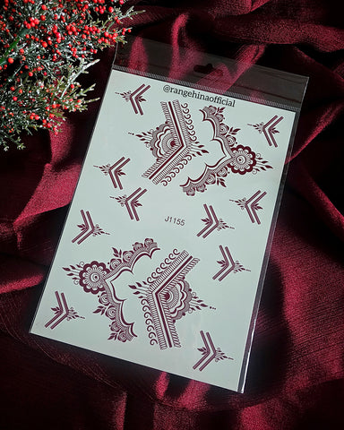 Temporary Henna tattoo – J1155