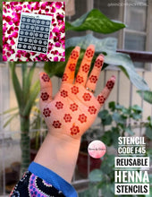 Reusable Henna Stencil – F45