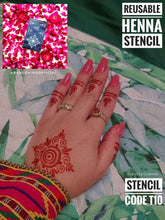 Reusable Henna Stencil – T10 - Rang e Hina