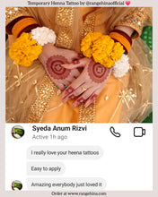Temporary Henna tattoo – J1201