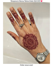 Temporary Henna tattoo – J124-045